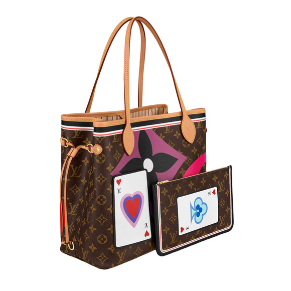 Louis Vuitton Game On Neverfull MM Brown Monogram Tote Top Handle Shoulder Bag - Picture 1 of 13